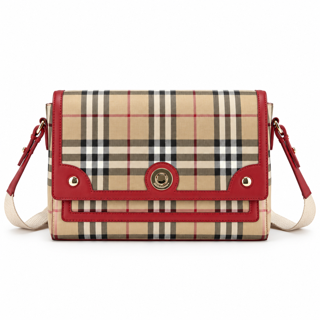 Burberry Check Flap Crossbody Bag