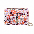 Chanel Classic Flap Bag in Floral Sequin Print with Gold CC Lock