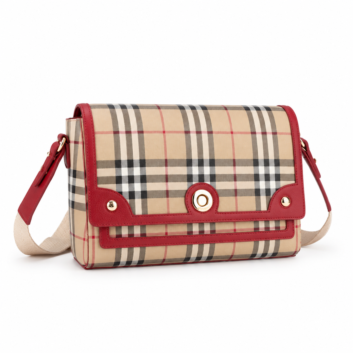 Burberry Check Flap Crossbody Bag