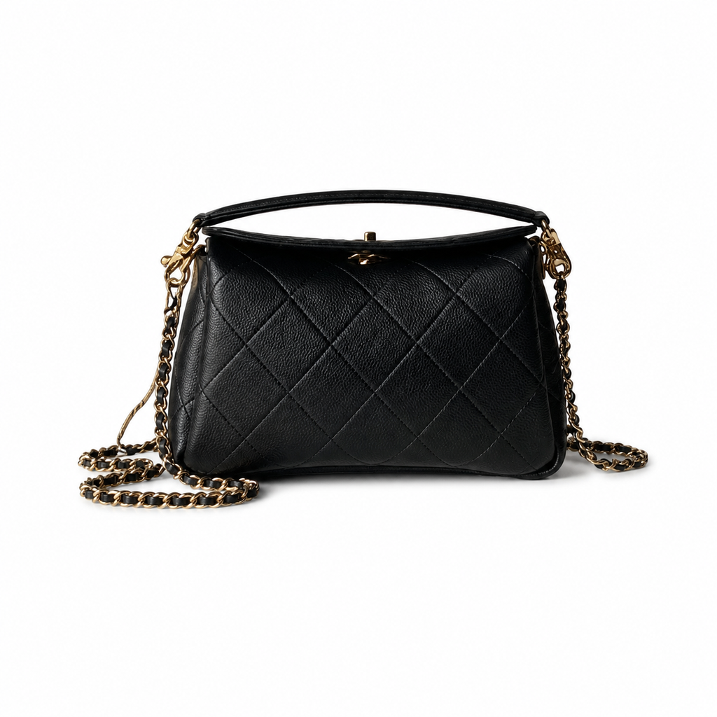 Chanel Structured Quilted Crossbody Bag