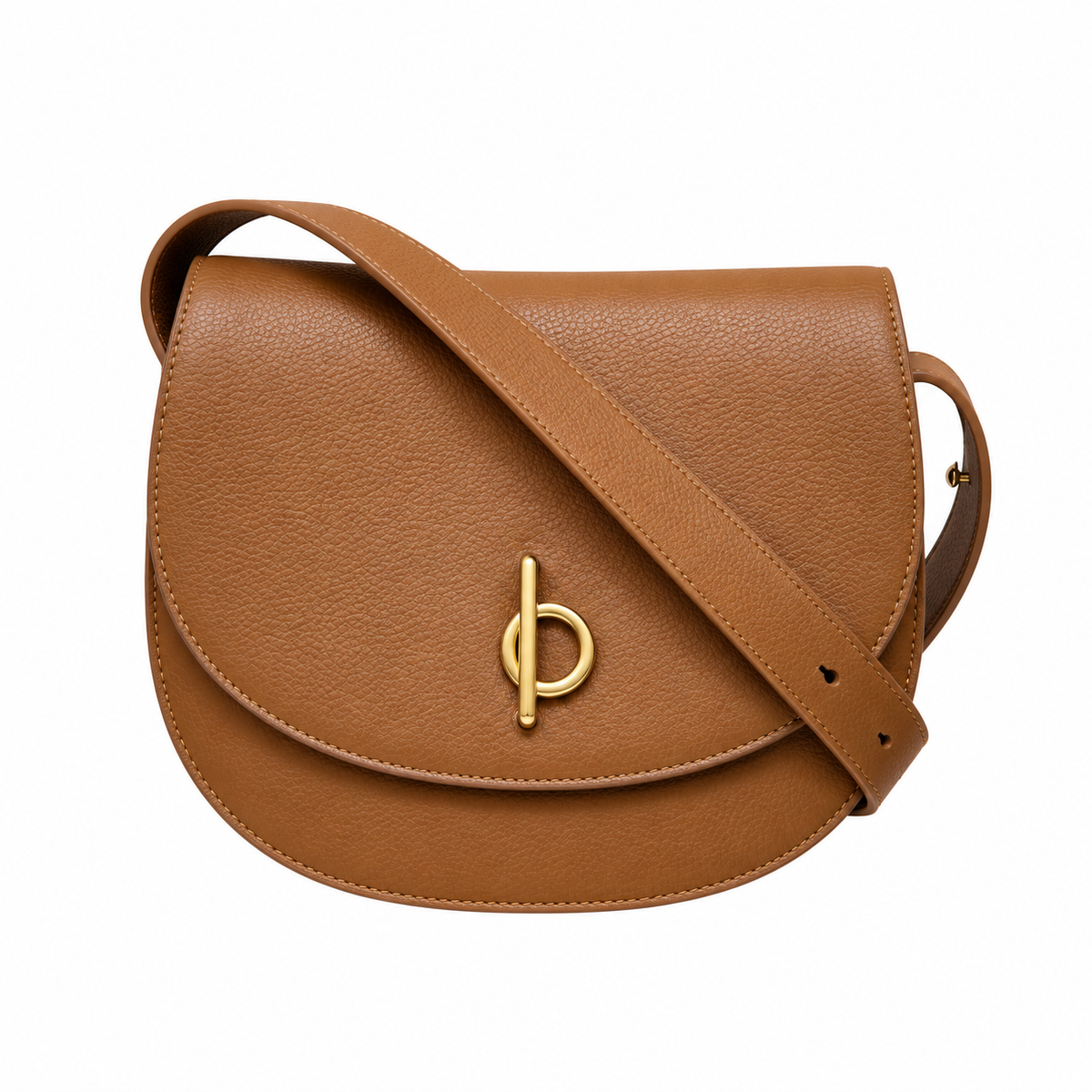 Burberry Tan Leather Saddle Bag