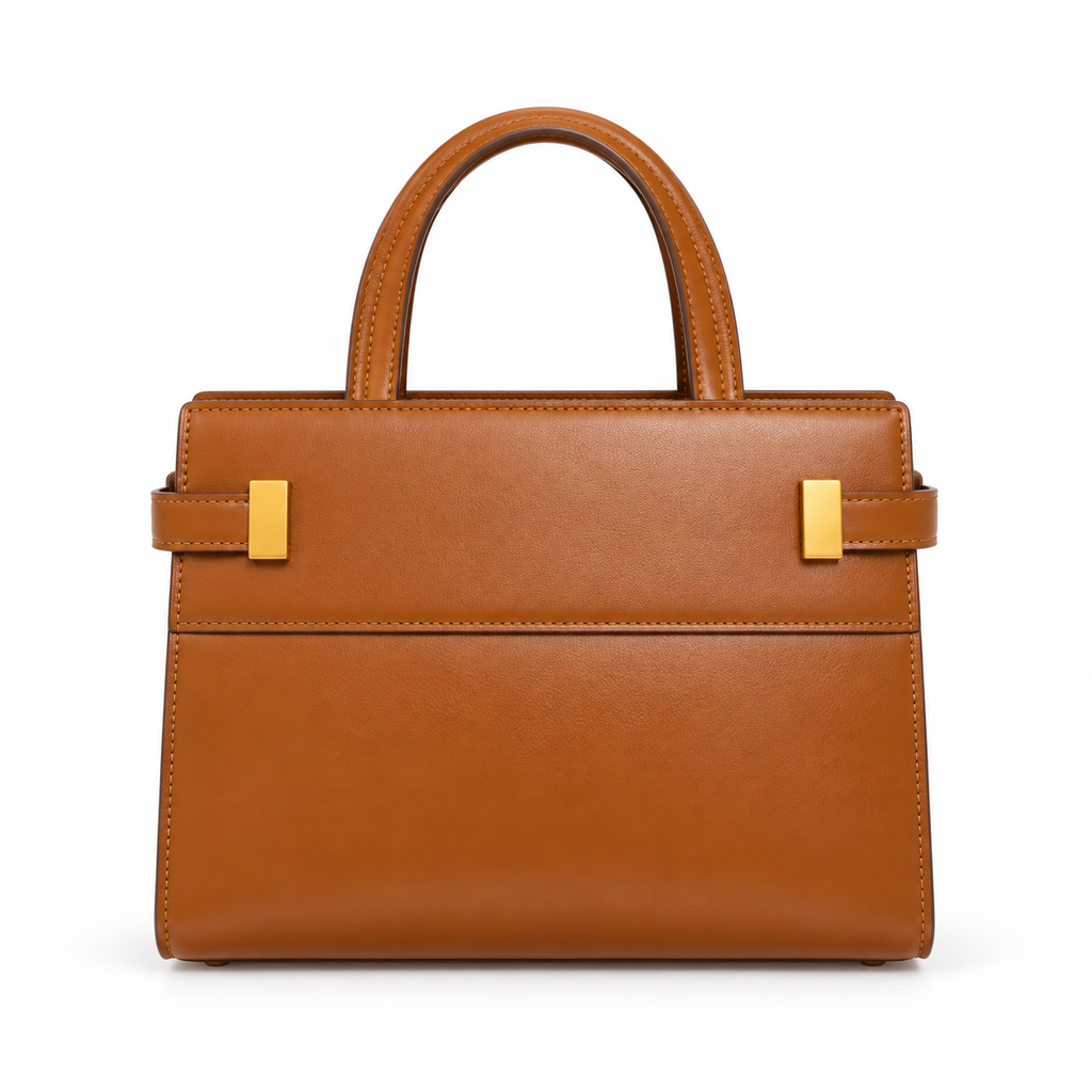 YSL Saint Laurent Manhattan Mini Bag in Tan Smooth Leather