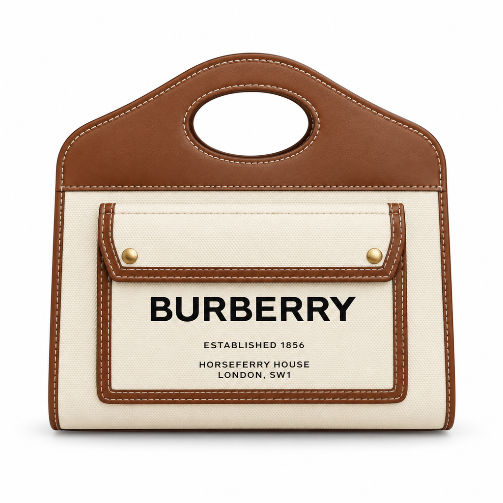 Burberry Horseferry Cutout Handle Tote