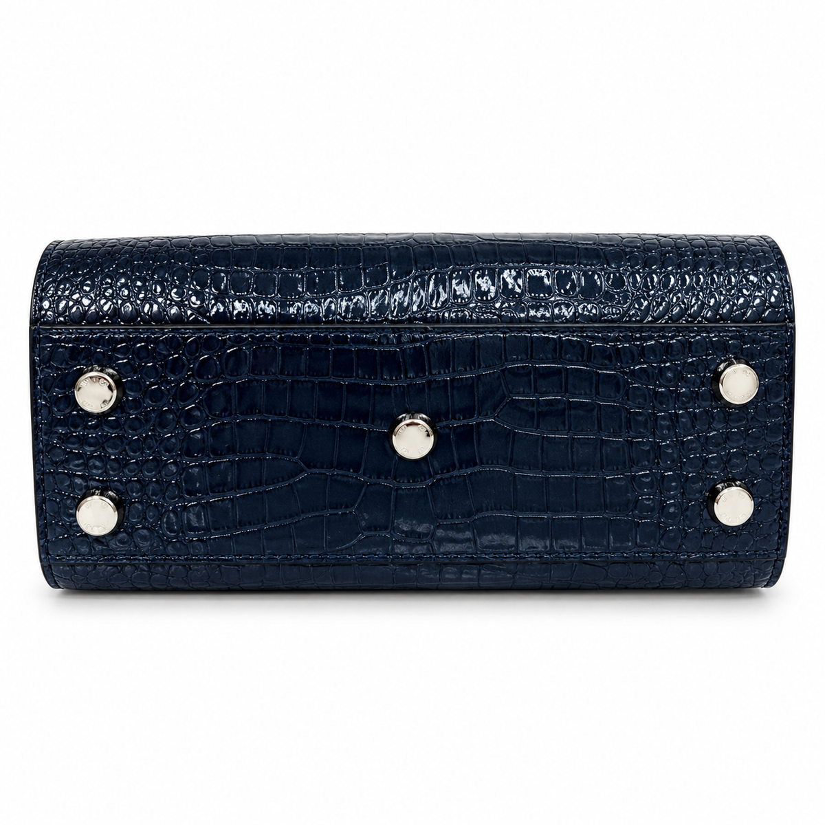Saint Laurent Sac de Jour Bag – Navy Croc Embossed