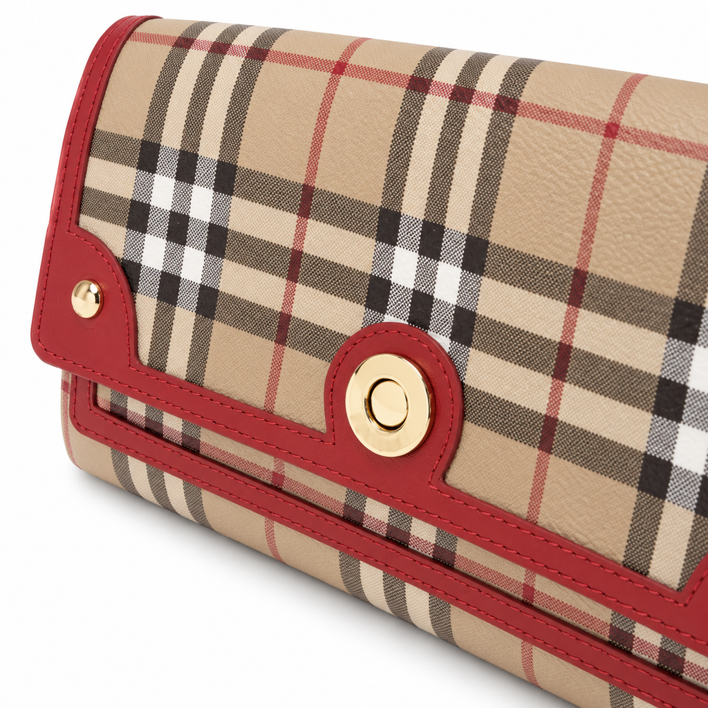 Burberry Check Flap Crossbody Bag