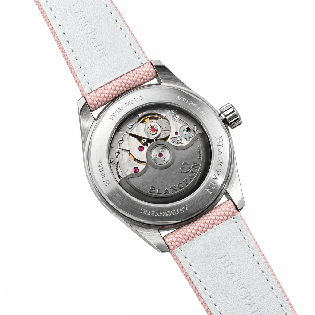 Blancpain Fifty Fathoms Bathyscaphe Pink Dial Dive Watch