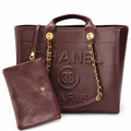 Chanel Classic Quilted Flap Bag | CC Turn-Lock Leather Chain Strap — 30x50cm