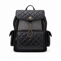 Chanel Quilted Backpack with Adjustable Chain Straps
