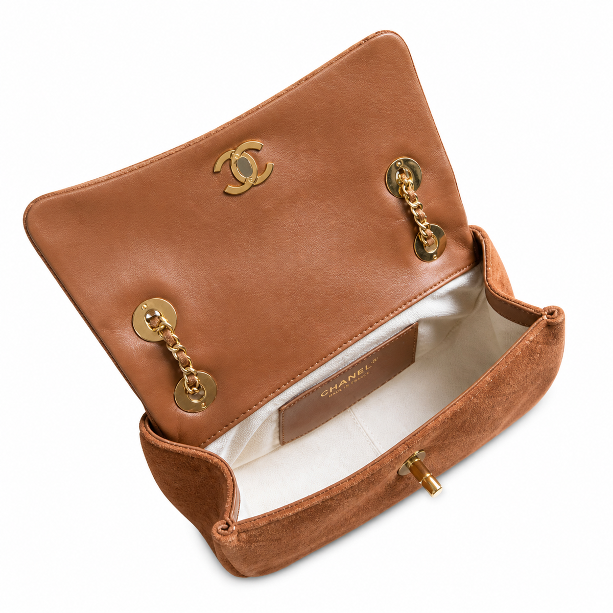 Chanel Brown Quilted Flap Shoulder Bag