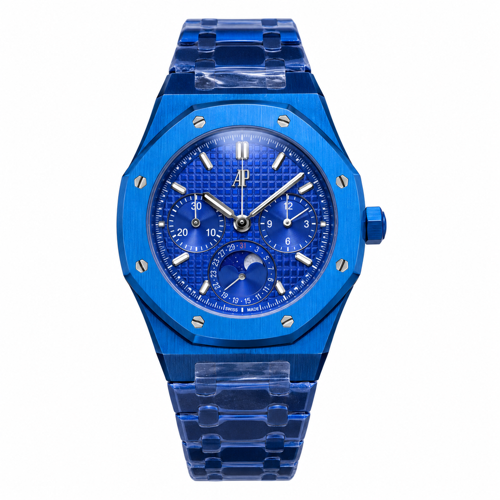 Audemars Piguet Royal Oak Selfwinding Full Blue Moon Phase Steel Bracelet