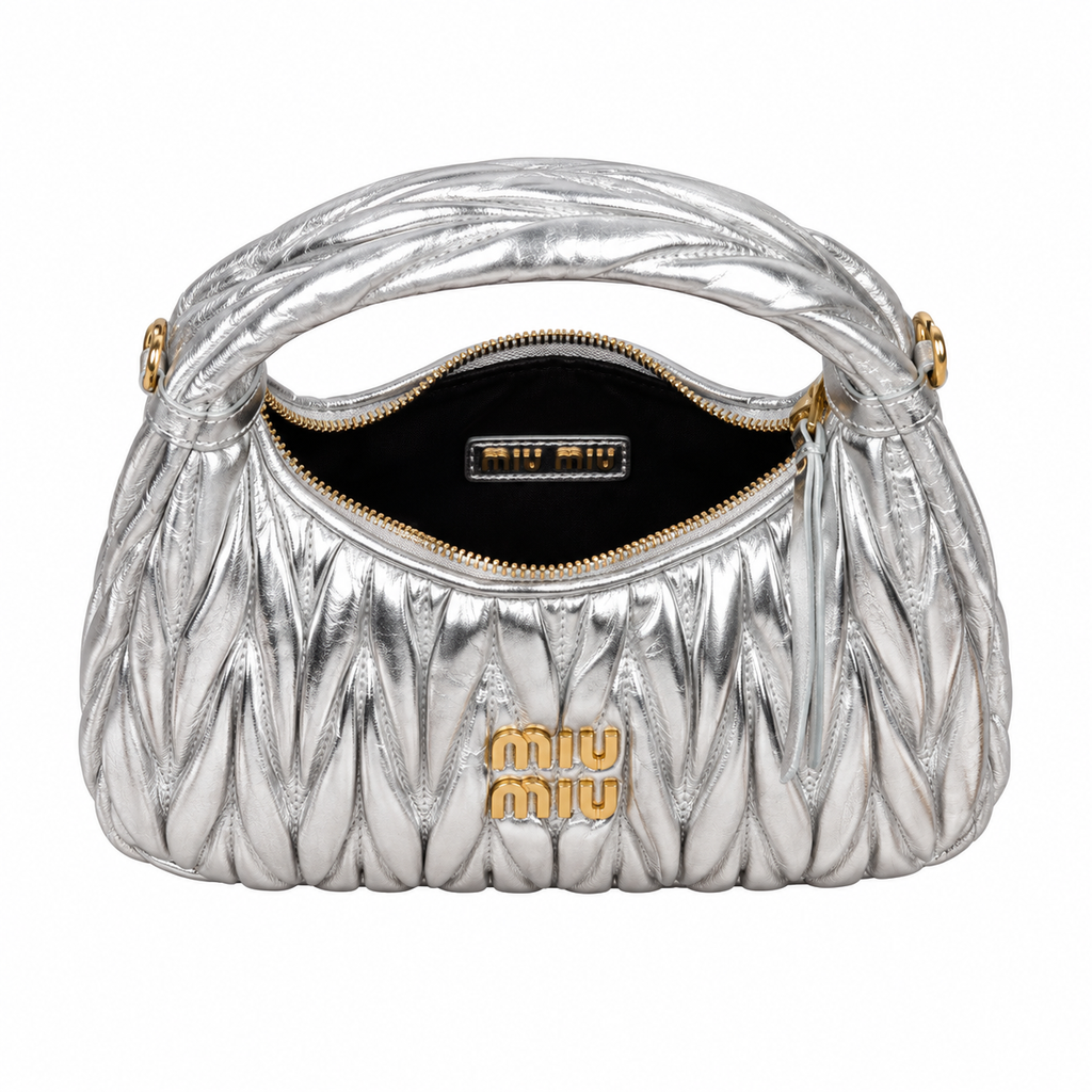 Miu Miu Leather Top Handle Bag 23 cm