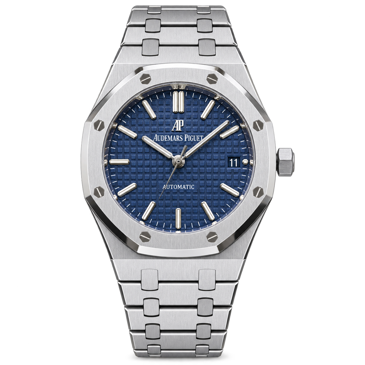 Audemars Piguet Royal Oak Selfwinding Blue Grande Tapisserie Dial Stainless Steel Bracelet 41mm Automatic