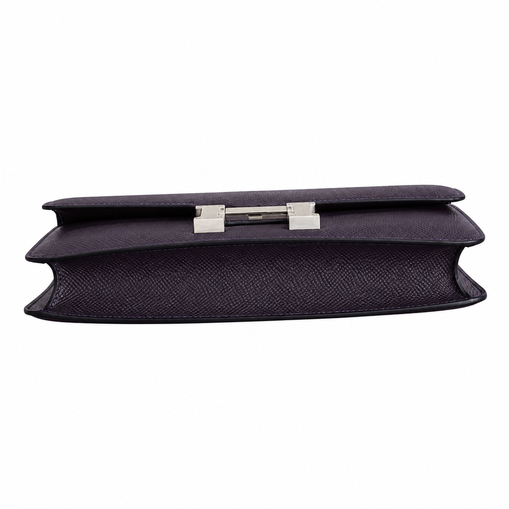 Hermès Lindy 26cm Crossbody Bag – Grape Purple & Silver | Mystique Luxury Leather