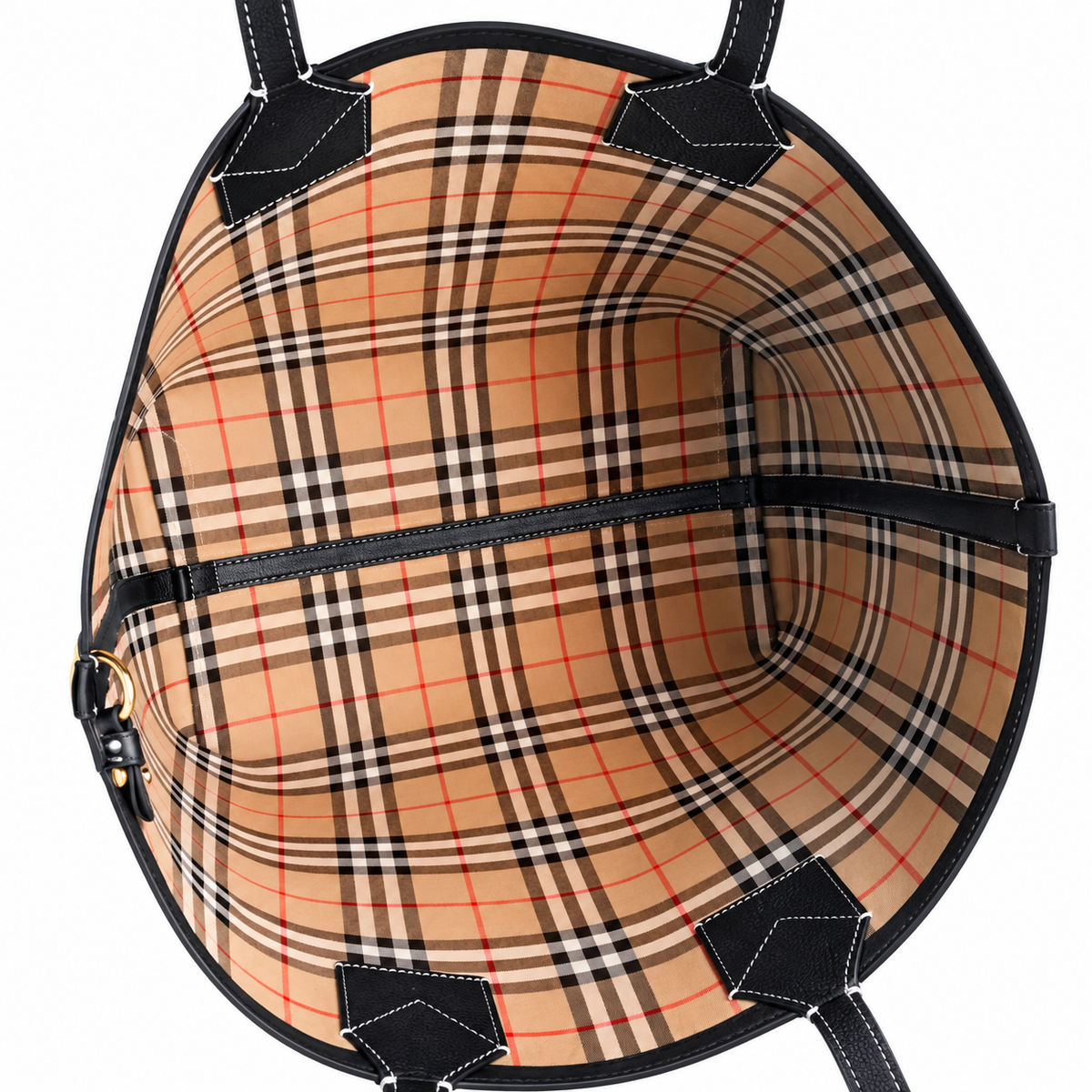 Burberry Globe Print Logo Tote Bag